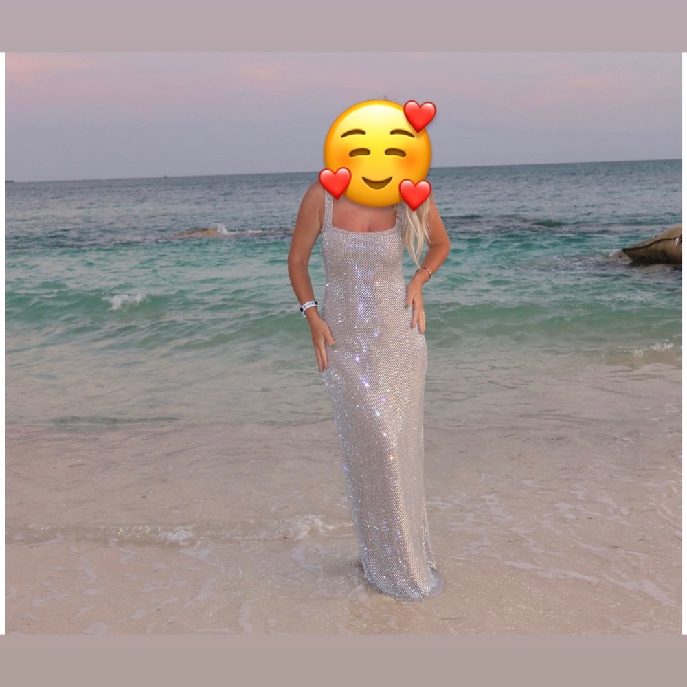 Shimmering Silver  Gown